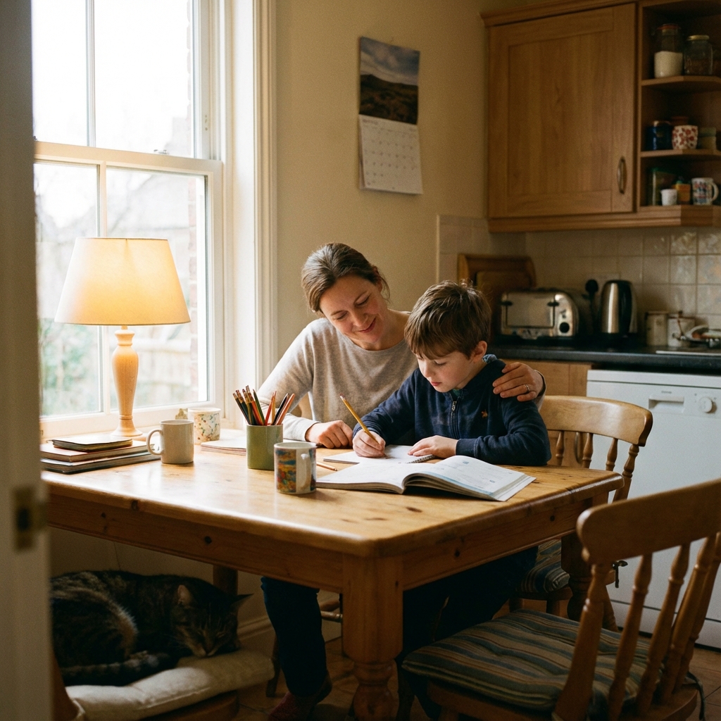 Interaction positive entre un parent et son enfant